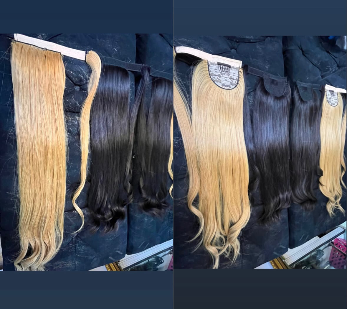Colas de cabello humano